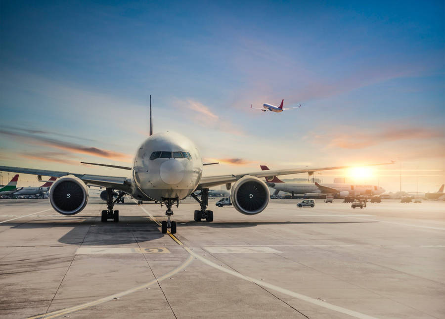 Google Flights At Airport Wallpaper