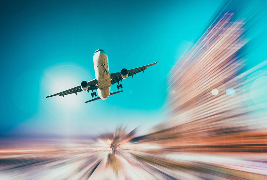 Google Flights Blurred Surroundings Wallpaper