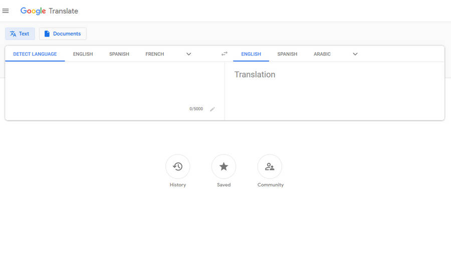 Google Translate Interface Wallpaper