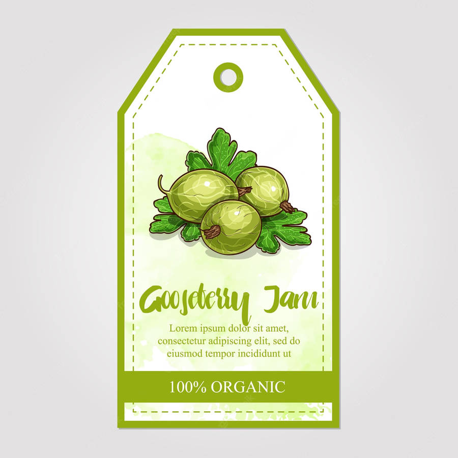 Gooseberry Jam Art Tag Wallpaper