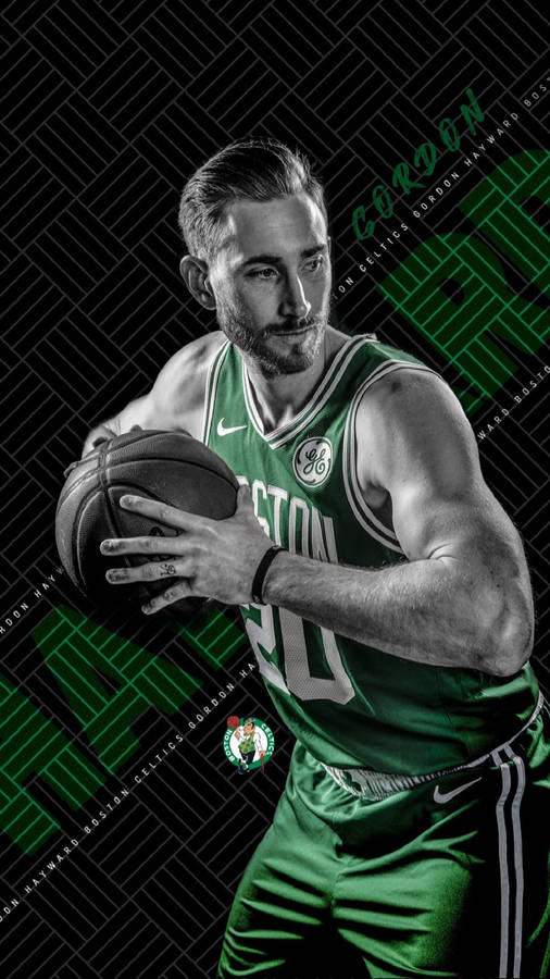 Gordon Hayward Boston Celtics Art Wallpaper