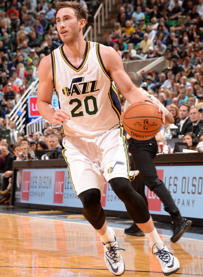 Gordon Hayward Jazz 20 Dribble Wallpaper