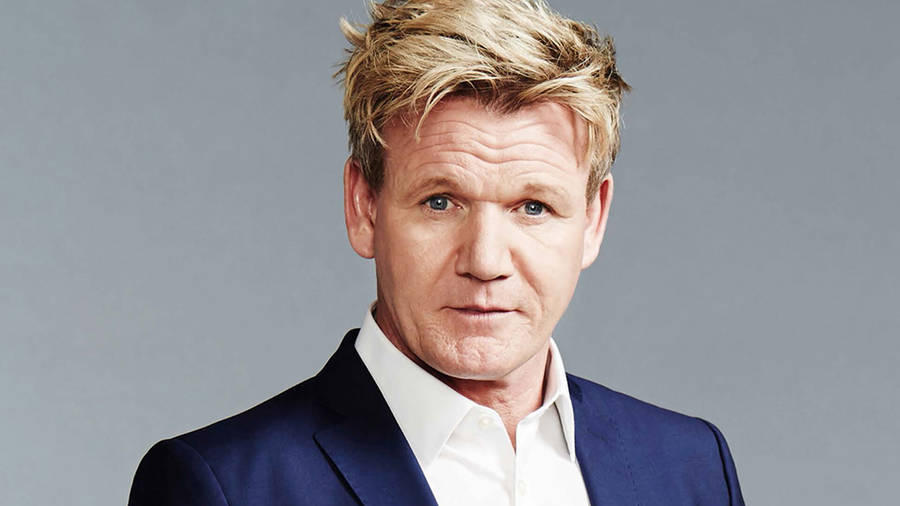 Gordon Ramsay Blue Suit Wallpaper