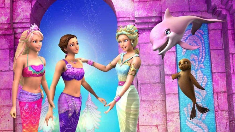 Gorgeous Barbie Mermaids Wallpaper