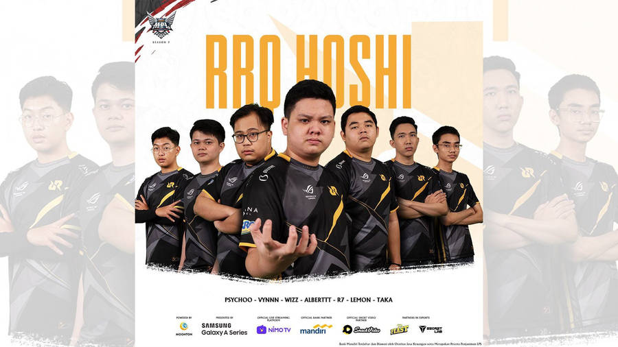 Gorgeous Poster Of Rrq Team Wallpaper