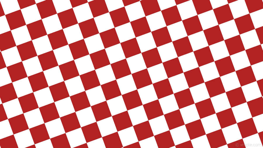 Gorgeous Red Checkered Pattern Wallpaper