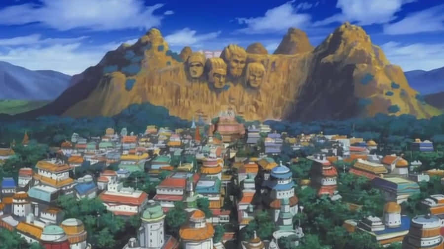 Gorgeous Sunrise In The Hidden Leaf Village Wallpaper