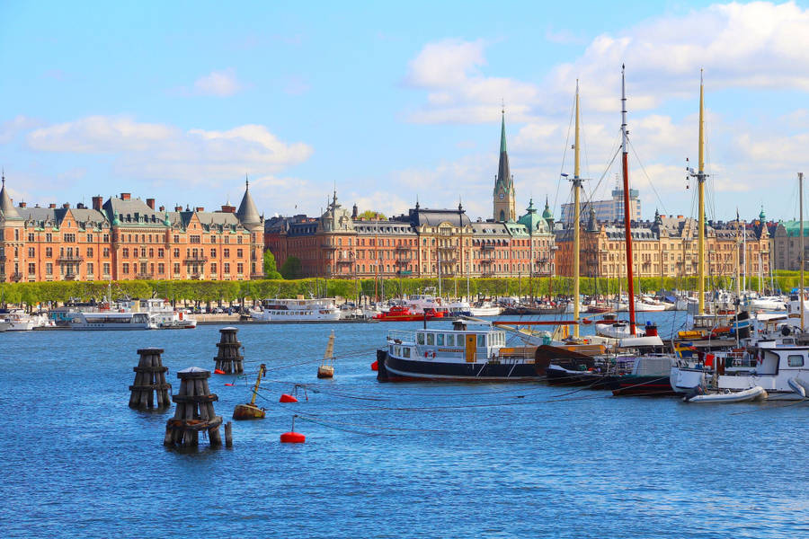 Gorgeous Waterfront In Central Stockholm Wallpaper