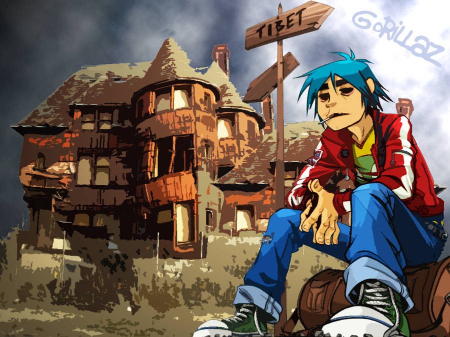 Gorillaz 2d Sitting Wallpaper