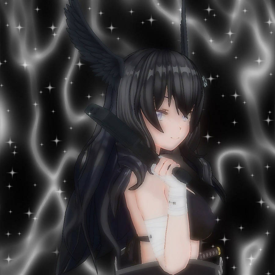 Gothic Anime Girl Grunge Pfp Wallpaper