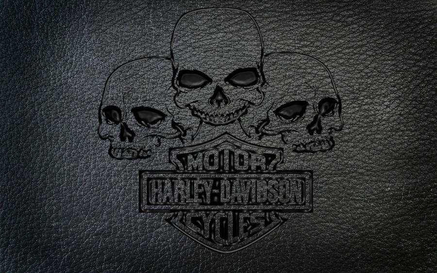 Gothic Style Harley Davidson Logo Wallpaper