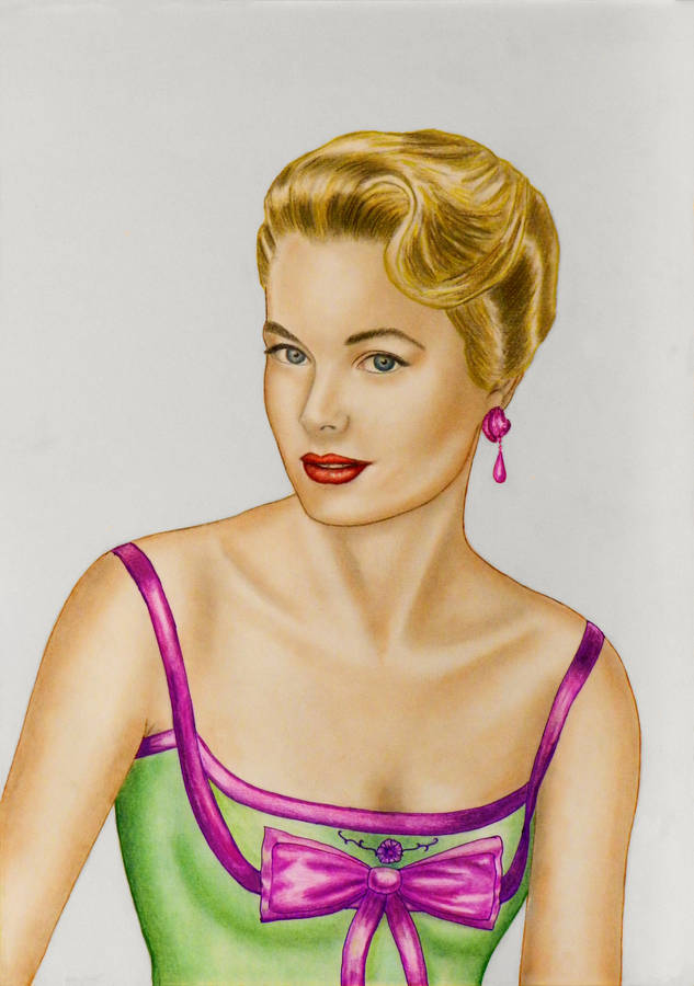 Grace Kelly Modern Art Wallpaper