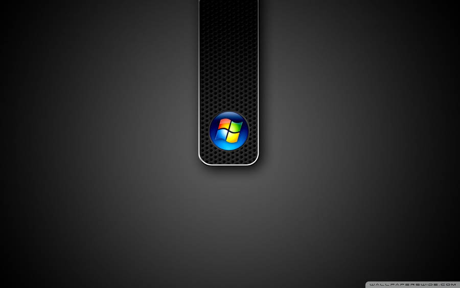 Gradient Black Windows Vista Logo Wallpaper