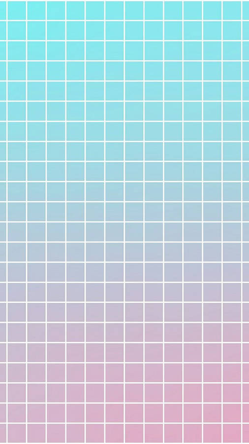 Gradient Blue To Pink Grid Aesthetic Wallpaper