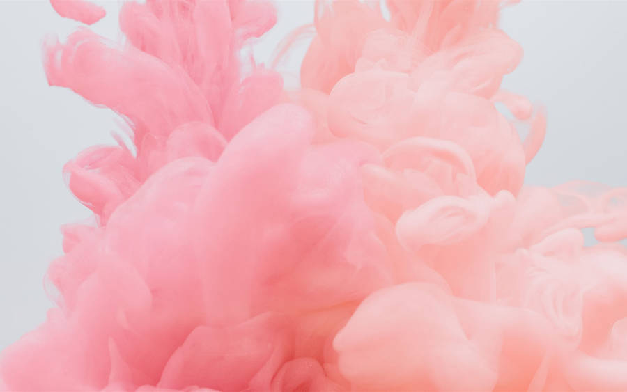 Gradient Peach Aesthetic Smoke Wallpaper