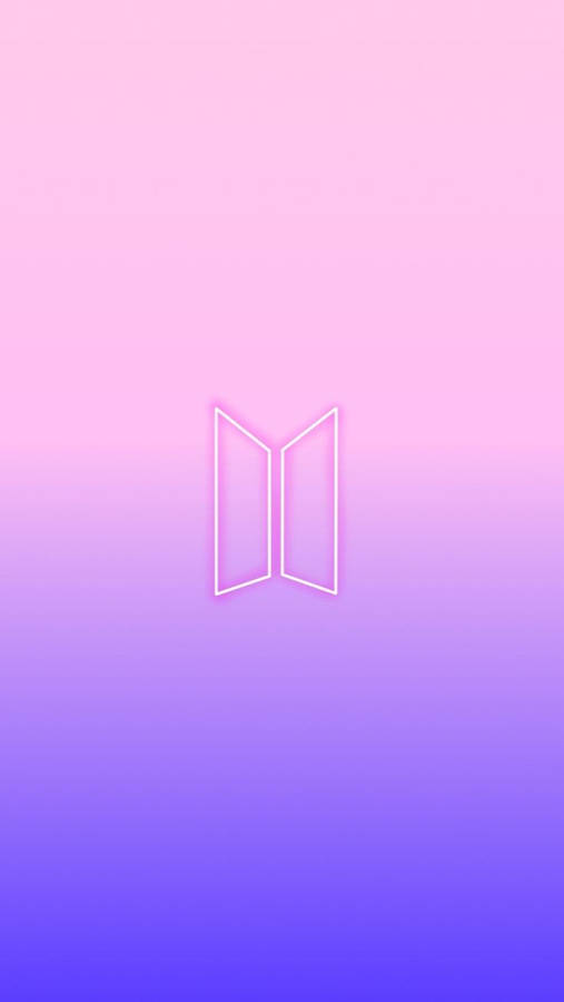 Gradient Purple Bts Logo Wallpaper