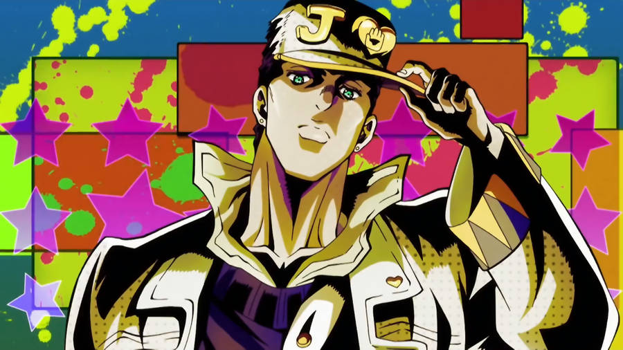 Graffiti Art Jotaro Of Jojo Wallpaper