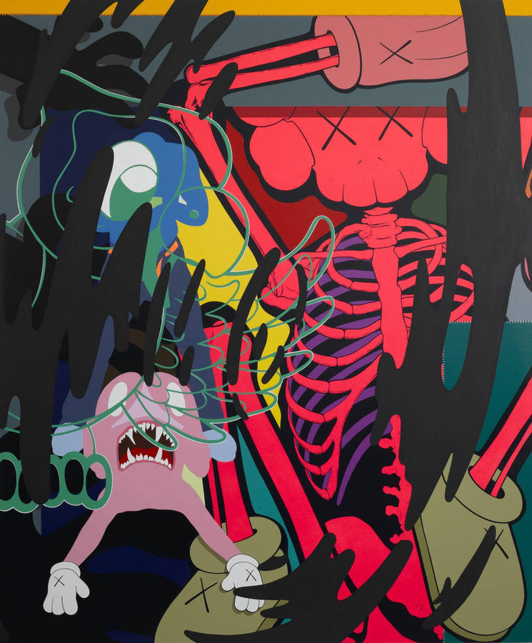 Graffiti Skeleton Kaws Pc Wallpaper