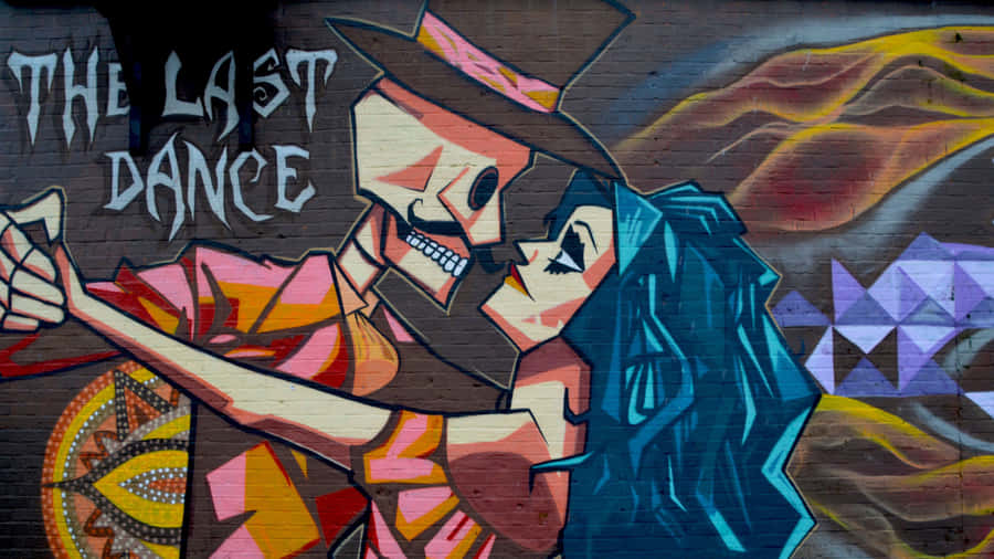 Graffiti Wall Art Of The Last Dance Wallpaper