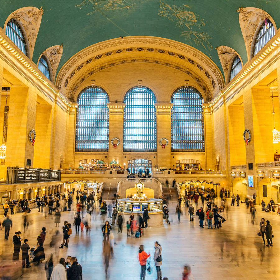 Grand Central Station Lit Window Wallpaper