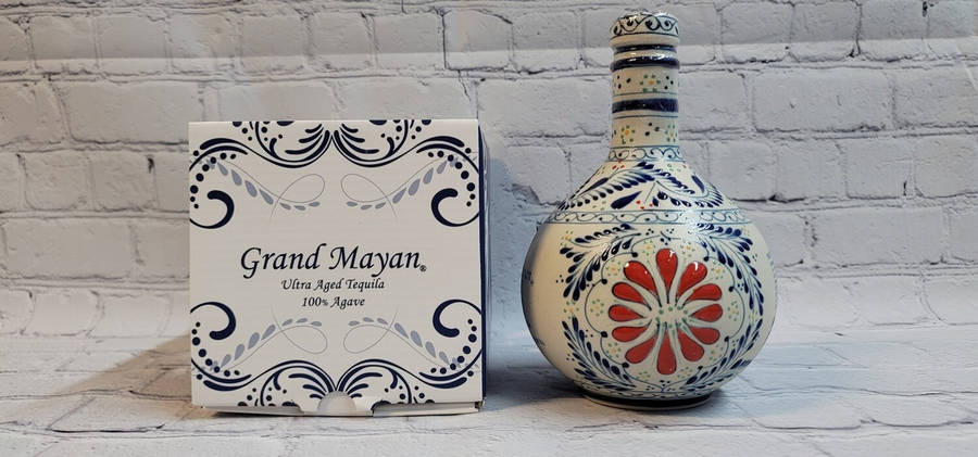 Grand Mayan Silver Tequila Ultra Aged Box Photography Wallpaper