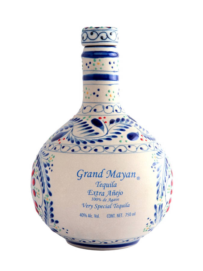 Grand Mayan Silver Tequila Ultra Aged Minimalist Photography Wallpaper