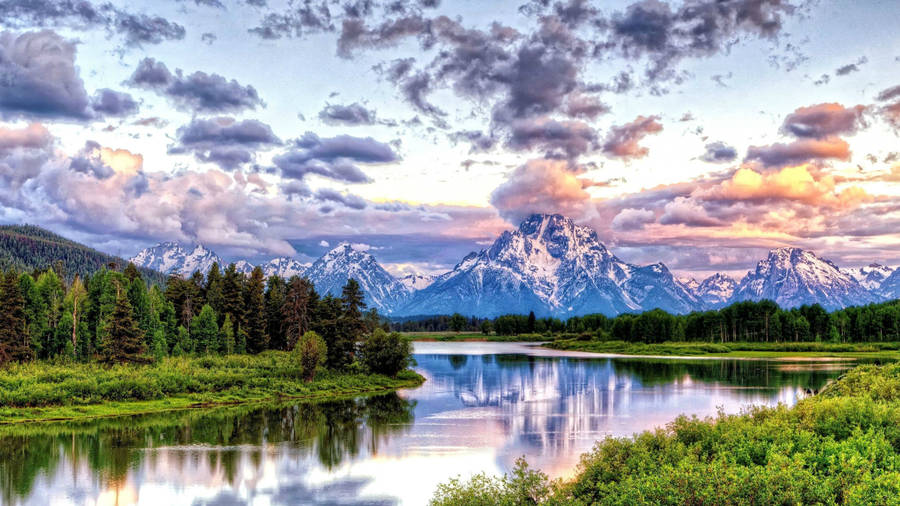 Grand Teton National Park Clouds Wallpaper