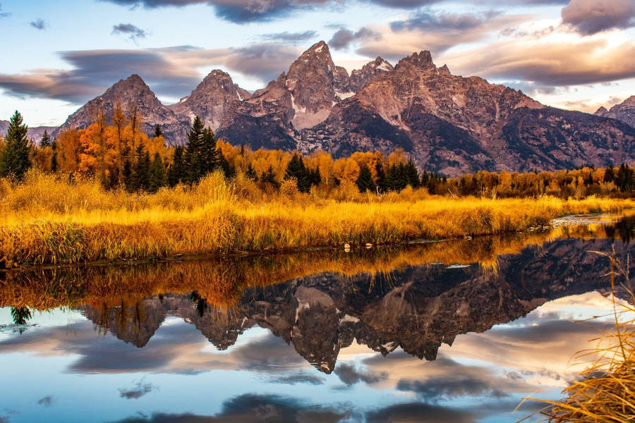 Grand Teton National Park During Autumn Wallpaper