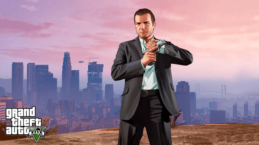 Grand Theft Auto 5 On Iphone Wallpaper