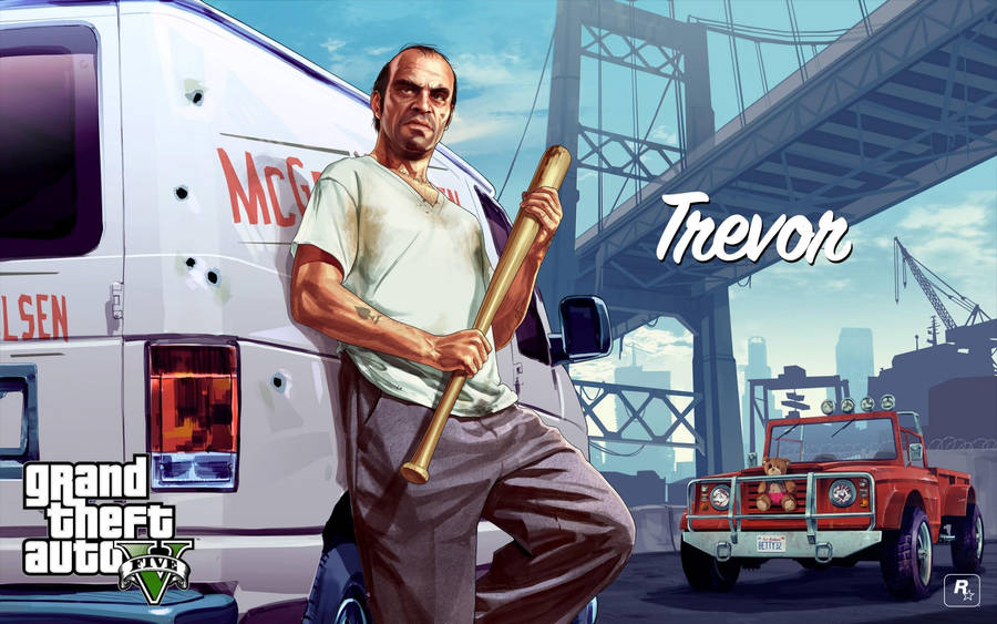 Grand Theft Auto V Trevor Poster Wallpaper