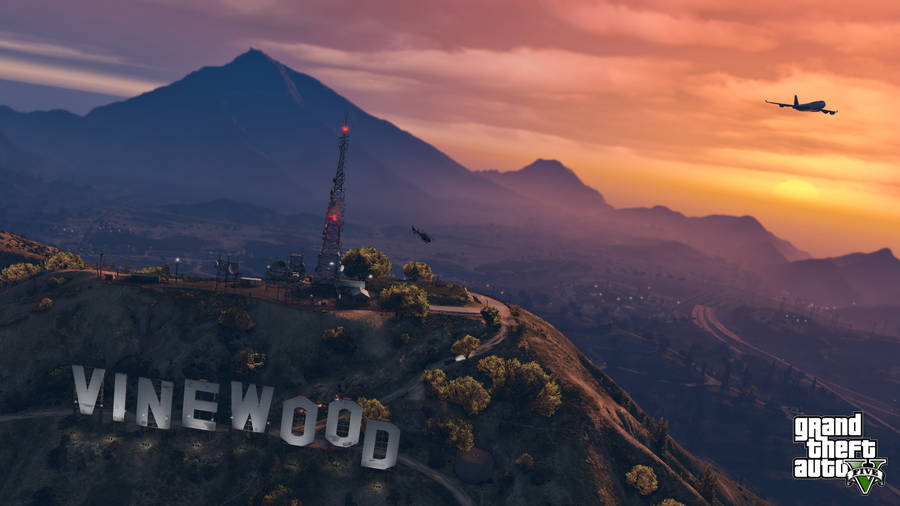 Grand Theft Auto V Vinewood Hill Wallpaper
