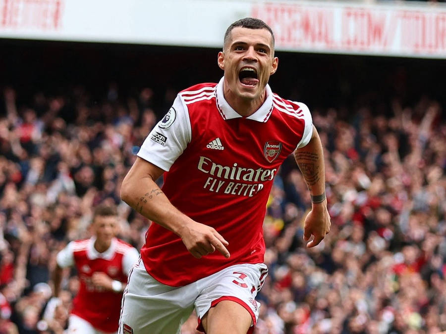 Granit Xhaka Tongue Out Wallpaper