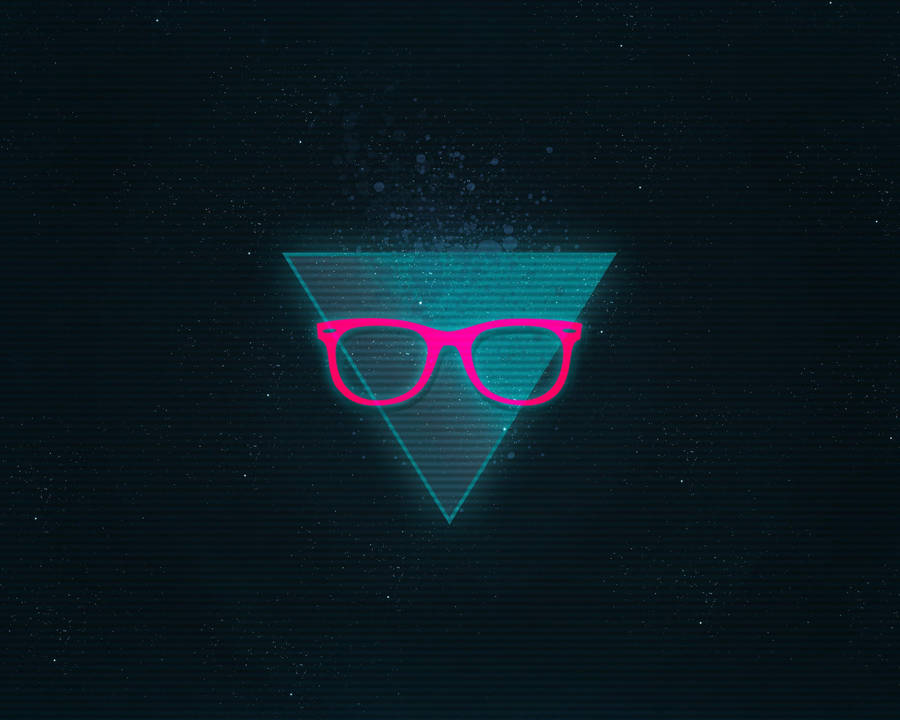 Graphic Design Groovy Pink Eyeglasses Wallpaper