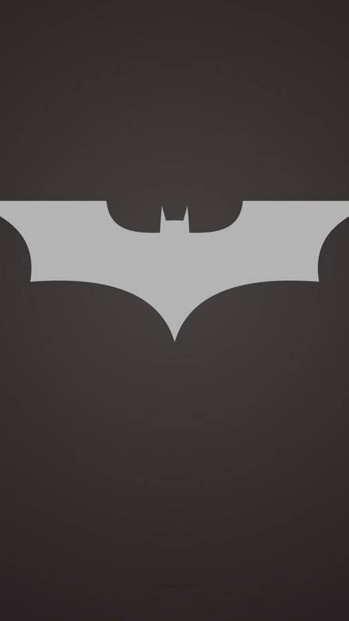 Gray Aesthetic Batman Logo Wallpaper