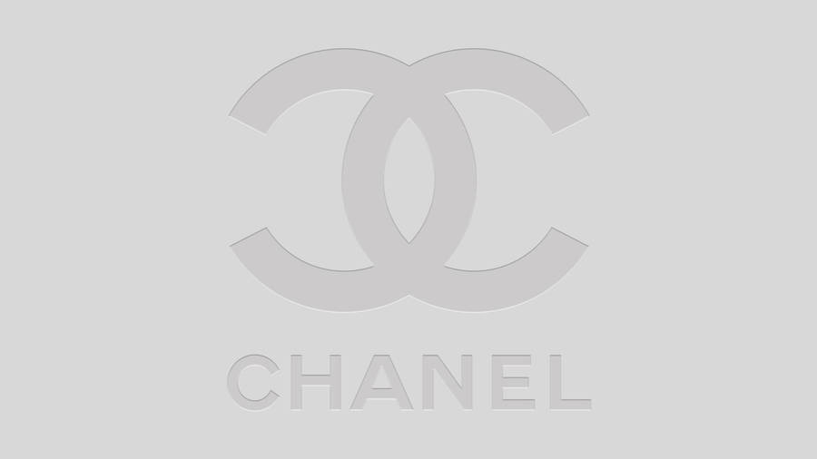 Gray Aesthetic Chanel Logo Wallpaper