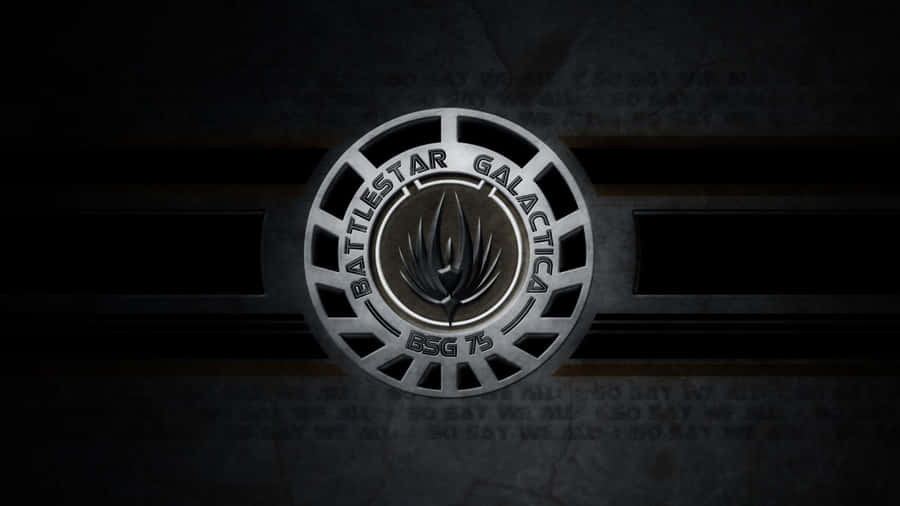 Gray Battlestar Galactica Logo Wallpaper