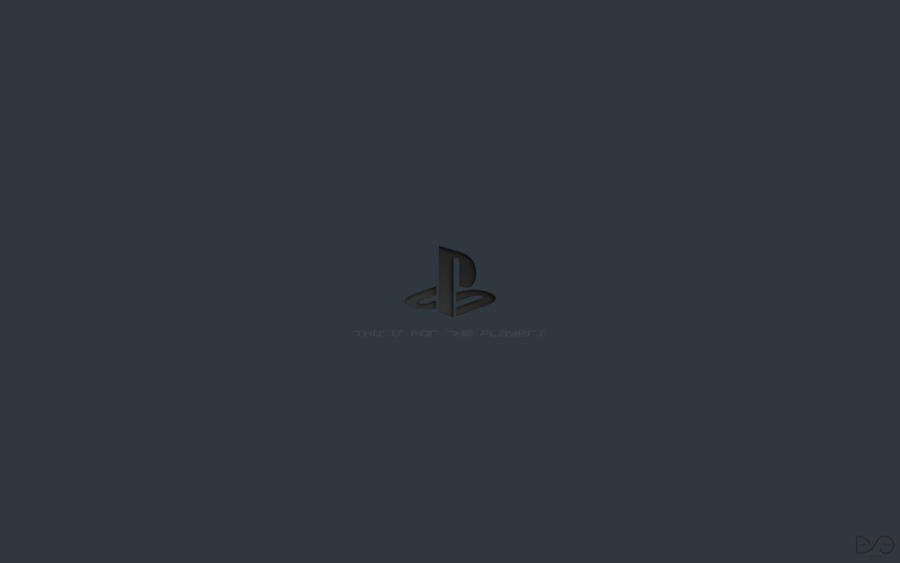 Gray Black Playstation Logo Wallpaper