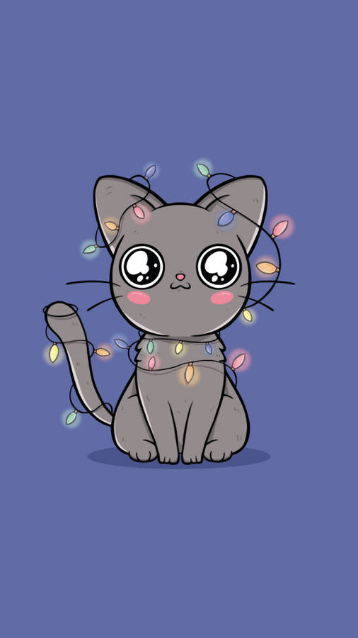 Gray Cat Girly Iphone Wallpaper