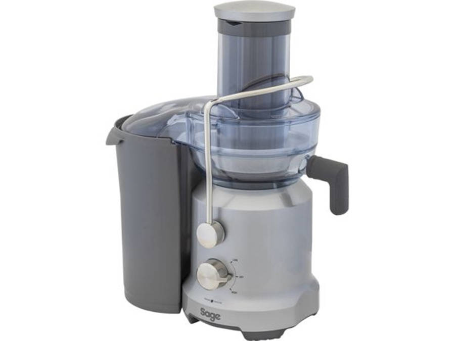 Gray Juicer Against White Wallpaper