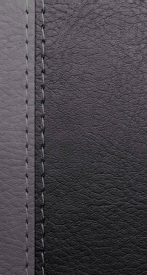 Gray Stitches On Black Leather Iphone Wallpaper