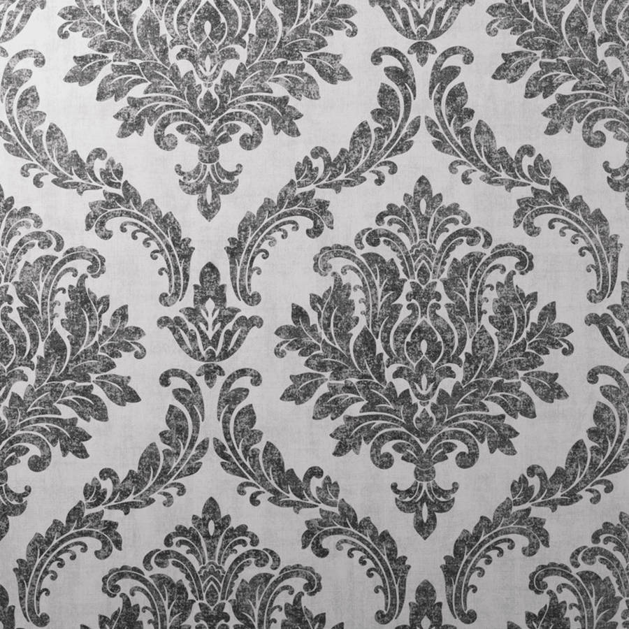 Gray Tulsa Damark Wall Pattern Wallpaper