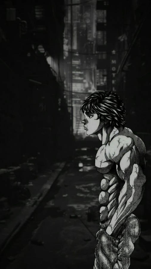 Grayscale Baki Hd Wallpaper