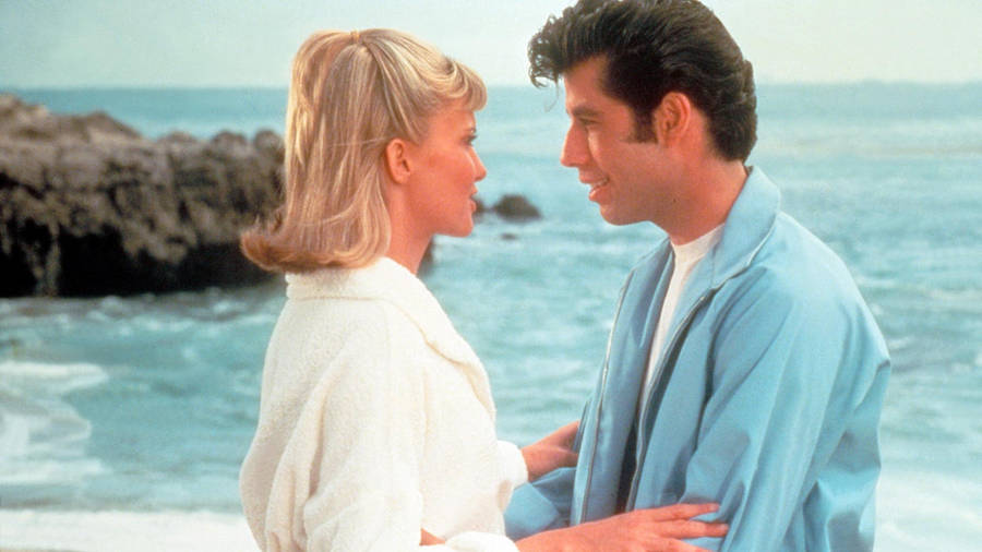 Grease Scene In The Beach Wallpaper