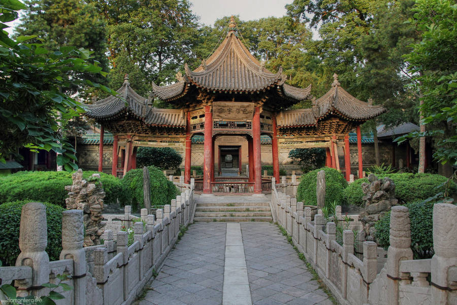 Great Mosque Of Xian In China Wallpaper