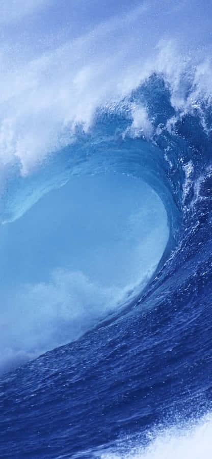 Great Wave Foaming Water Iphone Wallpaper