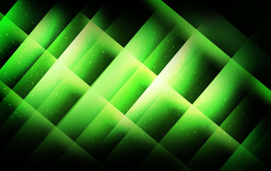 Green Abstract Background With Lights Wallpaper