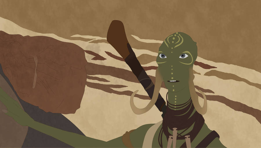 Green Alien Soldier In John Carter Art Wallpaper