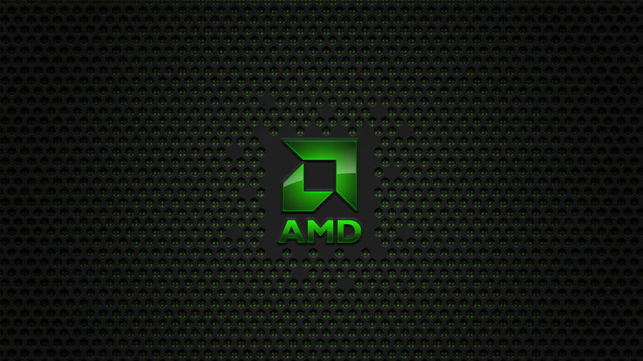 Green Amd Logo Mesh Wallpaper