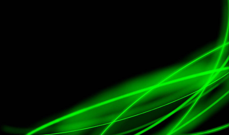 Green And Black Dark Neon Lights Wallpaper