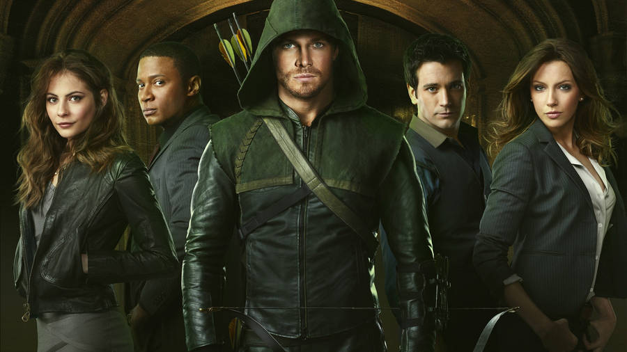 Green Arrow Main Cast Wallpaper